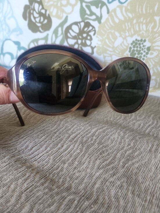 Maui Jim Ginger Prescription Sunglasses Brown Oval MJ 221-10 With Case main image 10